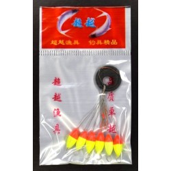 Поплавець стопорний рибальський, 6шт/уп